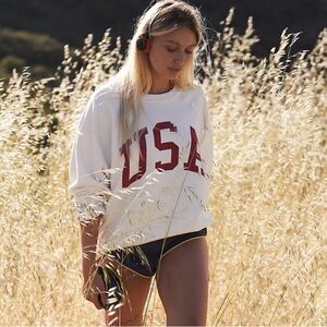 Free People Retro Brand “USA” Sweatshirt